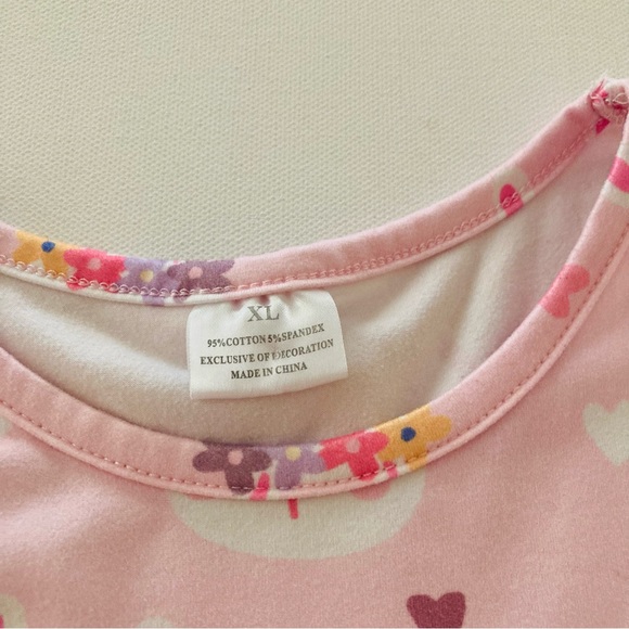 Easter Bunny Girls 6 Pink Dress Spring Summer - Picture 2 of 6